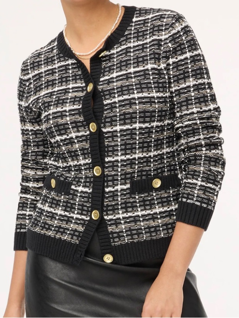 J. Crew Tweed Lady Cardigan Sweater - Picture 2 of 4